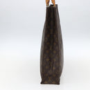 LOUIS VUITTON Monogram Sac Plat Hand Bag M51140 LV Auth ka2202-4