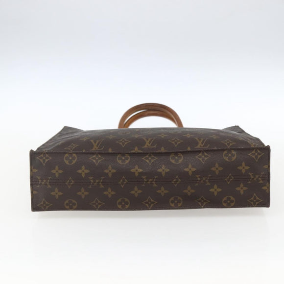 LOUIS VUITTON Monogram Sac Plat Hand Bag M51140 LV Auth ka2202