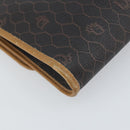Christian Dior Honeycomb Canvas Chain Shoulder Bag PVC Black Gold Auth ka2204-13