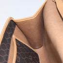 Christian Dior Honeycomb Canvas Chain Shoulder Bag PVC Black Gold Auth ka2204-19