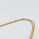Christian Dior Honeycomb Canvas Chain Shoulder Bag PVC Black Gold Auth ka2204-8