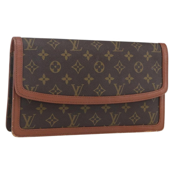LOUIS VUITTON Monogram Pochette Dam GM Clutch Bag M51810 LV Auth ka2206