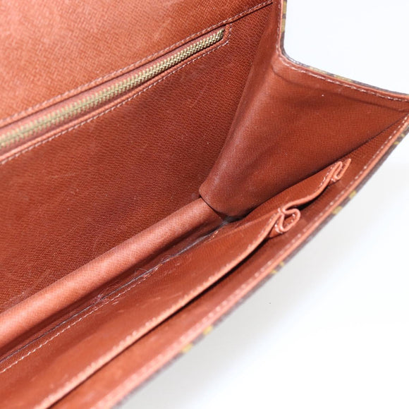 LOUIS VUITTON Monogram Pochette Dam GM Clutch Bag M51810 LV Auth ka2206