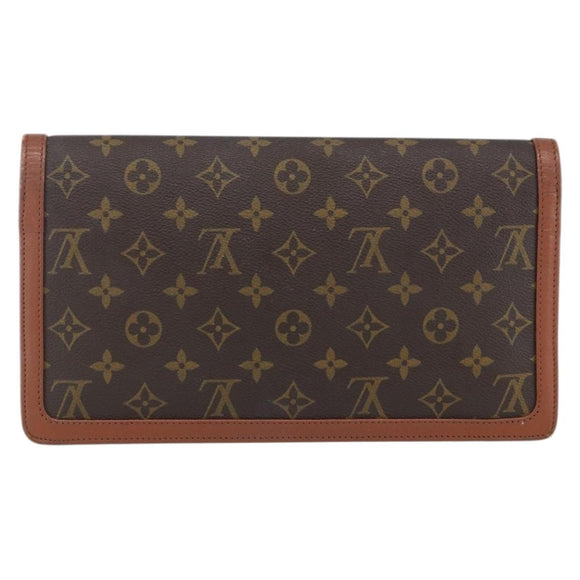 LOUIS VUITTON Monogram Pochette Dam GM Clutch Bag M51810 LV Auth ka2206