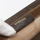 GUCCI GG Supreme Web Sherry Line Clutch Bag PVC Beige 67 014 2125 Auth ka2207-12