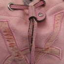 SAINT LAURENT Tote Bag Canvas Pink Silver 123435 Auth ka221-15