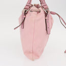 SAINT LAURENT Tote Bag Canvas Pink Silver 123435 Auth ka221-5