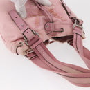 SAINT LAURENT Tote Bag Canvas Pink Silver 123435 Auth ka221-6