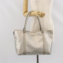 GUCCI GG Implementation Tote Bag Silver 197953 Auth ka2232-22