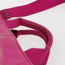 PRADA Canapa PM Handtas Canvas 2-weg Roze Goud Auth ka2235-8