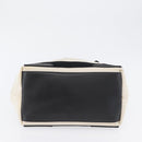 BALENCIAGA Cabas S Tote Bag Canvas Black White 339933 Auth ka2236-6