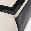 BALENCIAGA Cabas S Tote Bag Canvas Black White 339933 Auth ka2236-10