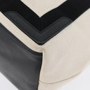 BALENCIAGA Cabas S Tote Bag Canvas Black White 339933 Auth ka2236-16