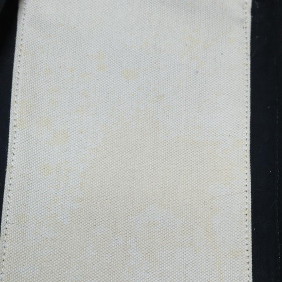 BALENCIAGA Cabas S Tote Bag Canvas Black White 339933 Auth ka2236