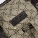 GUCCI GG Supreme Hand Bag PVC Beige Silver 140959 Auth ka2238-15
