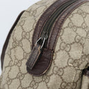 GUCCI GG Supreme Hand Bag PVC Beige Silver 140959 Auth ka2238-16
