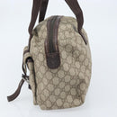 GUCCI GG Supreme Hand Bag PVC Beige Silver 140959 Auth ka2238-5