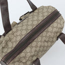 GUCCI GG Supreme Hand Bag PVC Beige Silver 140959 Auth ka2238-6