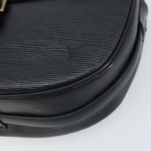 LOUIS VUITTON Epi Jeune Fille MM Shoulder Bag Black M52152 LV Auth ka2241