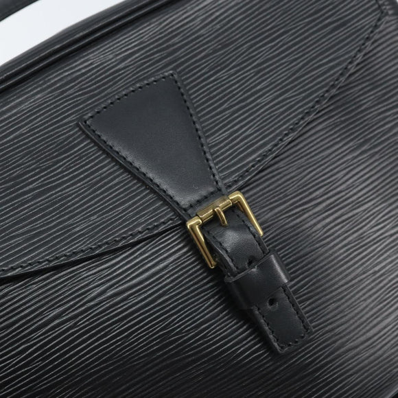 LOUIS VUITTON Epi Jeune Fille MM Shoulder Bag Black M52152 LV Auth ka2241