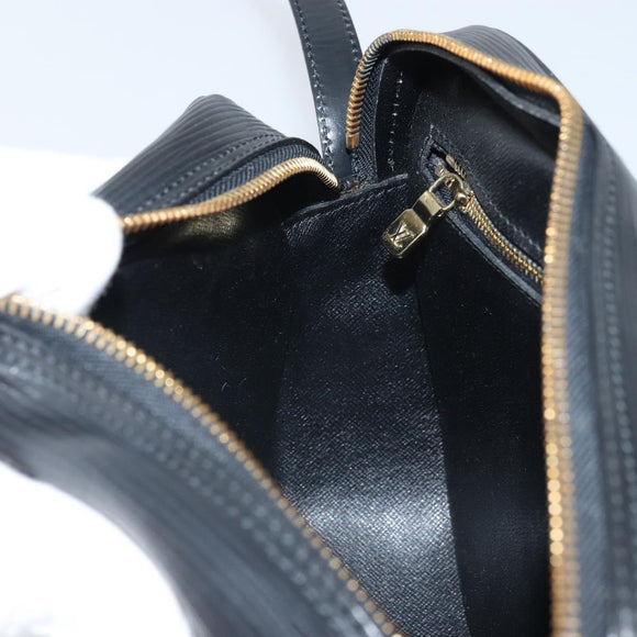LOUIS VUITTON Epi Jeune Fille MM Shoulder Bag Black M52152 LV Auth ka2241