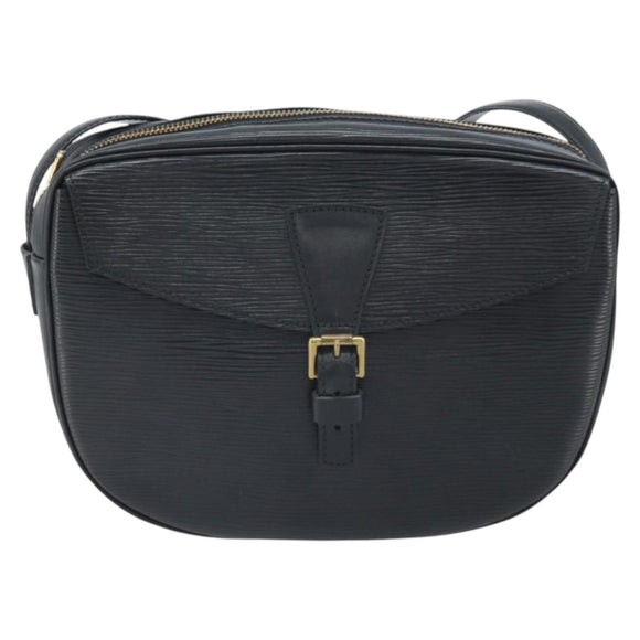 LOUIS VUITTON Epi Jeune Fille MM Shoulder Bag Black M52152 LV Auth ka2241