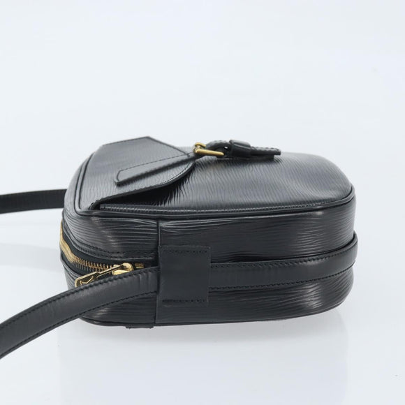 LOUIS VUITTON Epi Jeune Fille MM Shoulder Bag Black M52152 LV Auth ka2241
