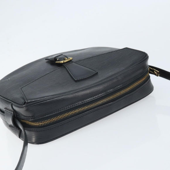 LOUIS VUITTON Epi Jeune Fille MM Shoulder Bag Black M52152 LV Auth ka2241