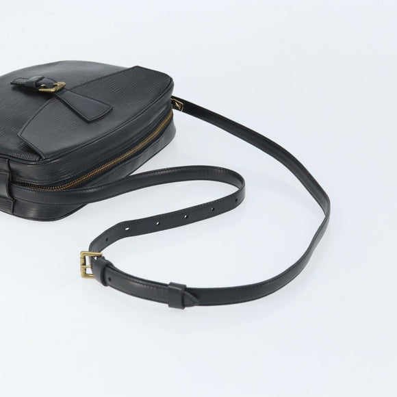 LOUIS VUITTON Epi Jeune Fille MM Shoulder Bag Black M52152 LV Auth ka2241