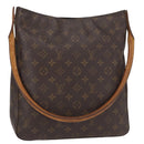 LOUIS VUITTON Monogram Looping GM Shoulder Bag M51145 LV Auth ka225-1