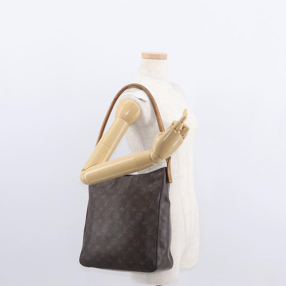 LOUIS VUITTON Monogram Looping GM Shoulder Bag M51145 LV Auth ka225