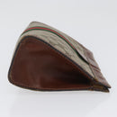 GUCCI GG Supreme Web Sherry Line Clutch Bag PVC Beige Red 010 378 Auth ka2251-5