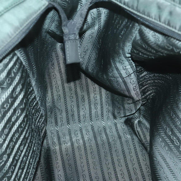 PRADA Tote Bag Nylon 2way Gray Silver Auth ka2252