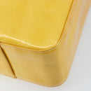 LOUIS VUITTON Monogram Vernis Columbus Tote Bag Lime Yellow M91047 Auth ka2253-15