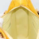 LOUIS VUITTON Monogram Vernis Columbus Tote Bag Lime Yellow M91047 Auth ka2253-18