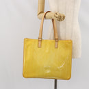 LOUIS VUITTON Monogram Vernis Columbus Tote Bag Lime Yellow M91047 Auth ka2253-22