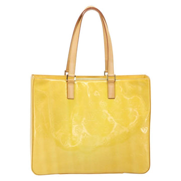 LOUIS VUITTON Monogram Vernis Columbus Tote Bag Lime Yellow M91047 Auth ka2253 - 0