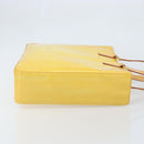 LOUIS VUITTON Monogram Vernis Columbus Tote Bag Lime Yellow M91047 Auth ka2253-3