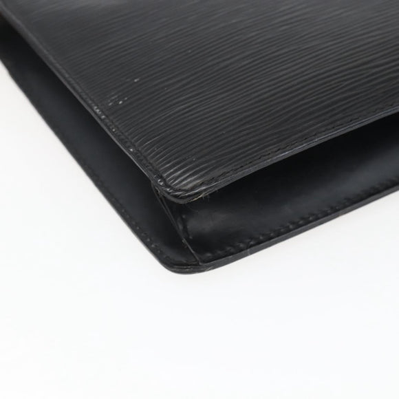 LOUIS VUITTON Epi Pochette Homme Clutch Bag Black M52522 LV Auth ka2258