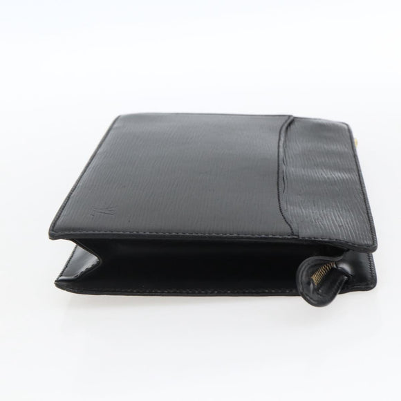 LOUIS VUITTON Epi Pochette Homme Clutch Bag Black M52522 LV Auth ka2258