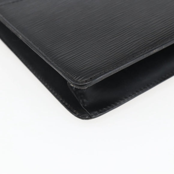 LOUIS VUITTON Epi Pochette Homme Clutch Bag Black M52522 LV Auth ka2258