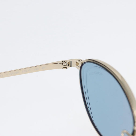 CHANEL Sunglasses metal Blue CC Auth ka2269V