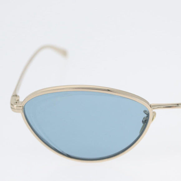 CHANEL Sunglasses metal Blue CC Auth ka2269V