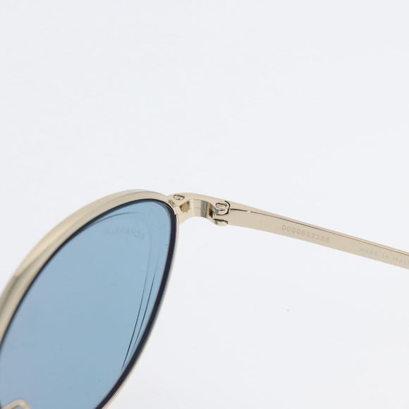 CHANEL Sunglasses metal Blue CC Auth ka2269V