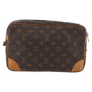 LOUIS VUITTON Monogram Compiegne 28 Clutch Bag M51845 LV Auth ka2272-2