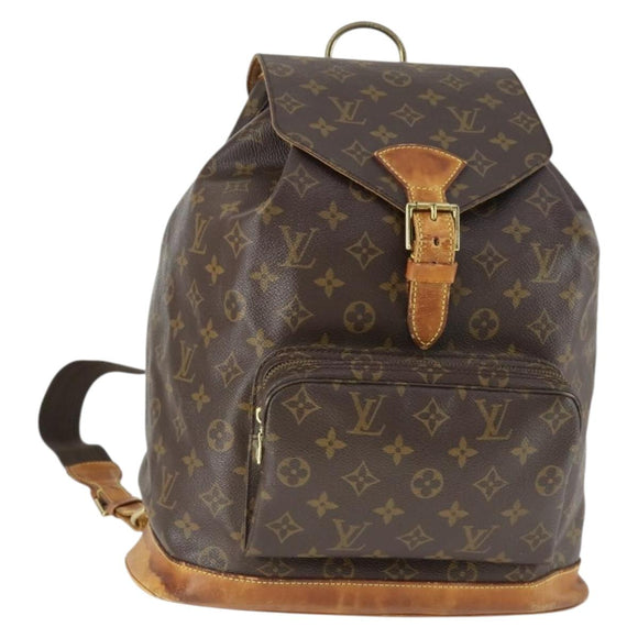 LOUIS VUITTON Monogram Montsouris GM Backpack M51135 LV Auth ka2273