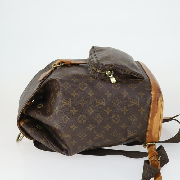 LOUIS VUITTON Monogram Montsouris GM Backpack M51135 LV Auth ka2273