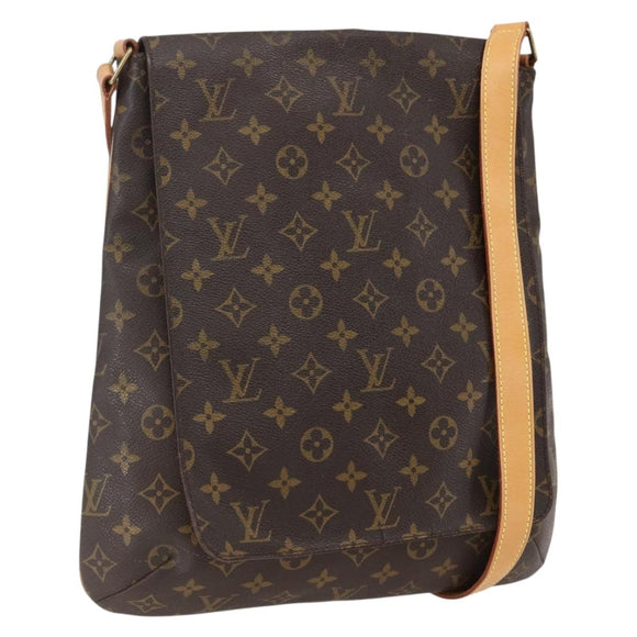 LOUIS VUITTON Monogram Musette Umhängetasche M51256 LV Auth ka2275
