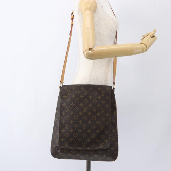 LOUIS VUITTON Monogram Musette Umhängetasche M51256 LV Auth ka2275