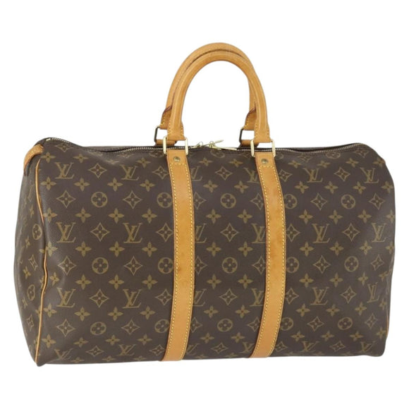 LOUIS VUITTON Monogram Keepall 45 Boston Bag M41428 LV Auth ka2278